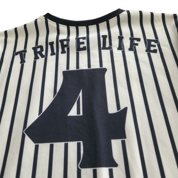 Junkies NY TrifeLife baseball sweater red/white/blue size Large 👌 - Picture 15 of 16